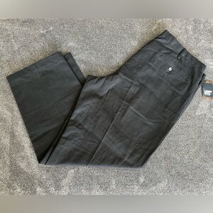 Lands' End Men's Black Traditional Fit Chino Pants, 100% Cotton, 42W x30L, New